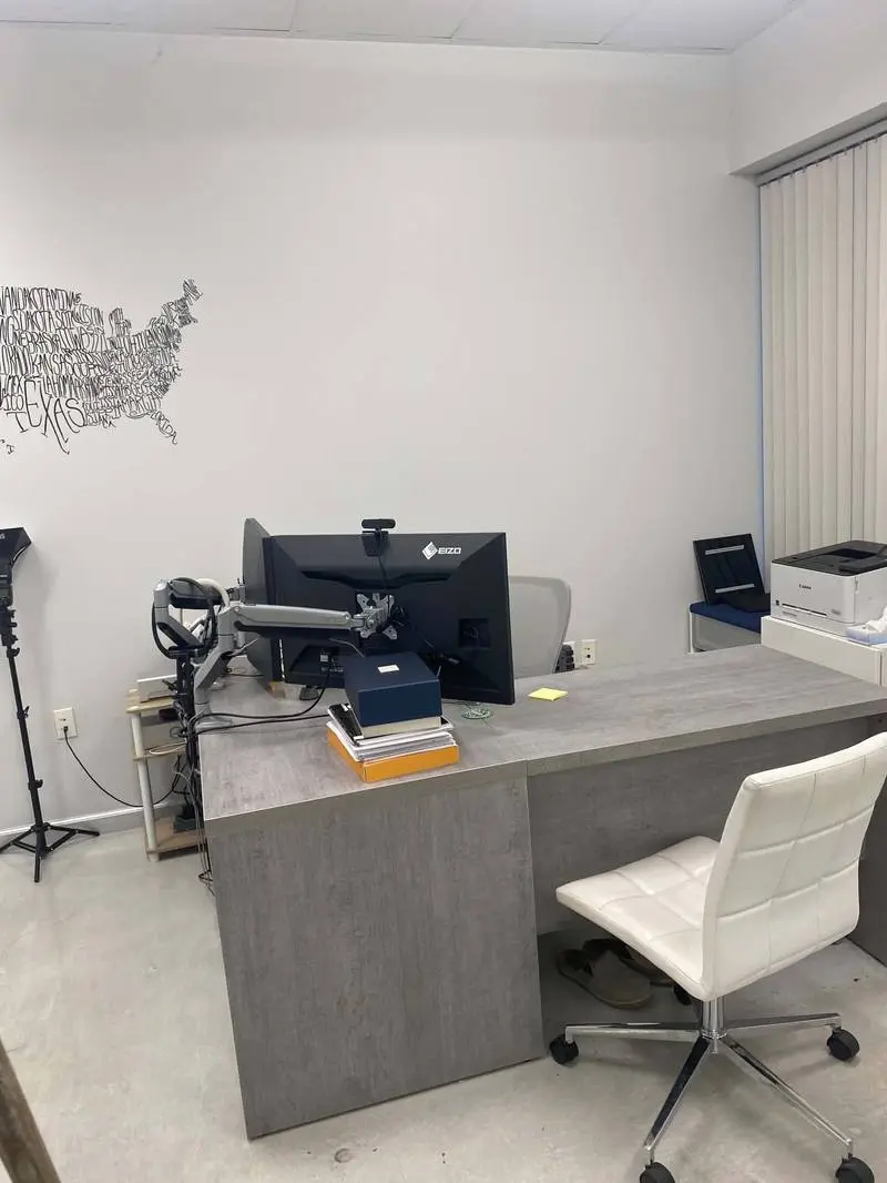 Clean private office